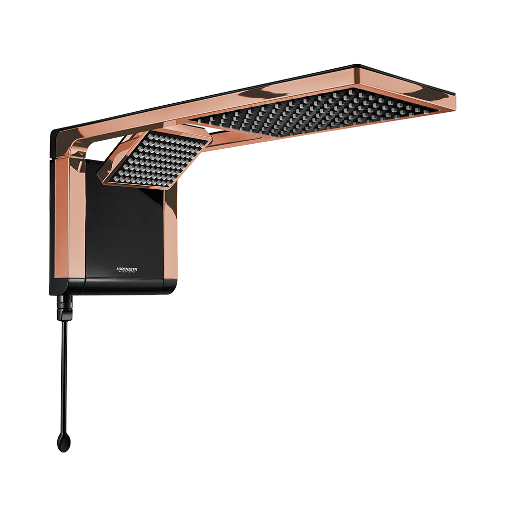 Ducha Eléctrica Lorenzetti Acqua Duo Ultra Oro Rosa 110V - Lorenzetti Colombia